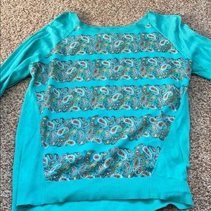 Anthropologie paisley sweater